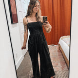 Luna Mineral Wash Wide Leg Jumpsuit