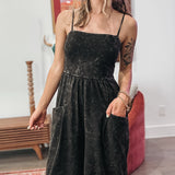 Luna Mineral Wash Wide Leg Jumpsuit