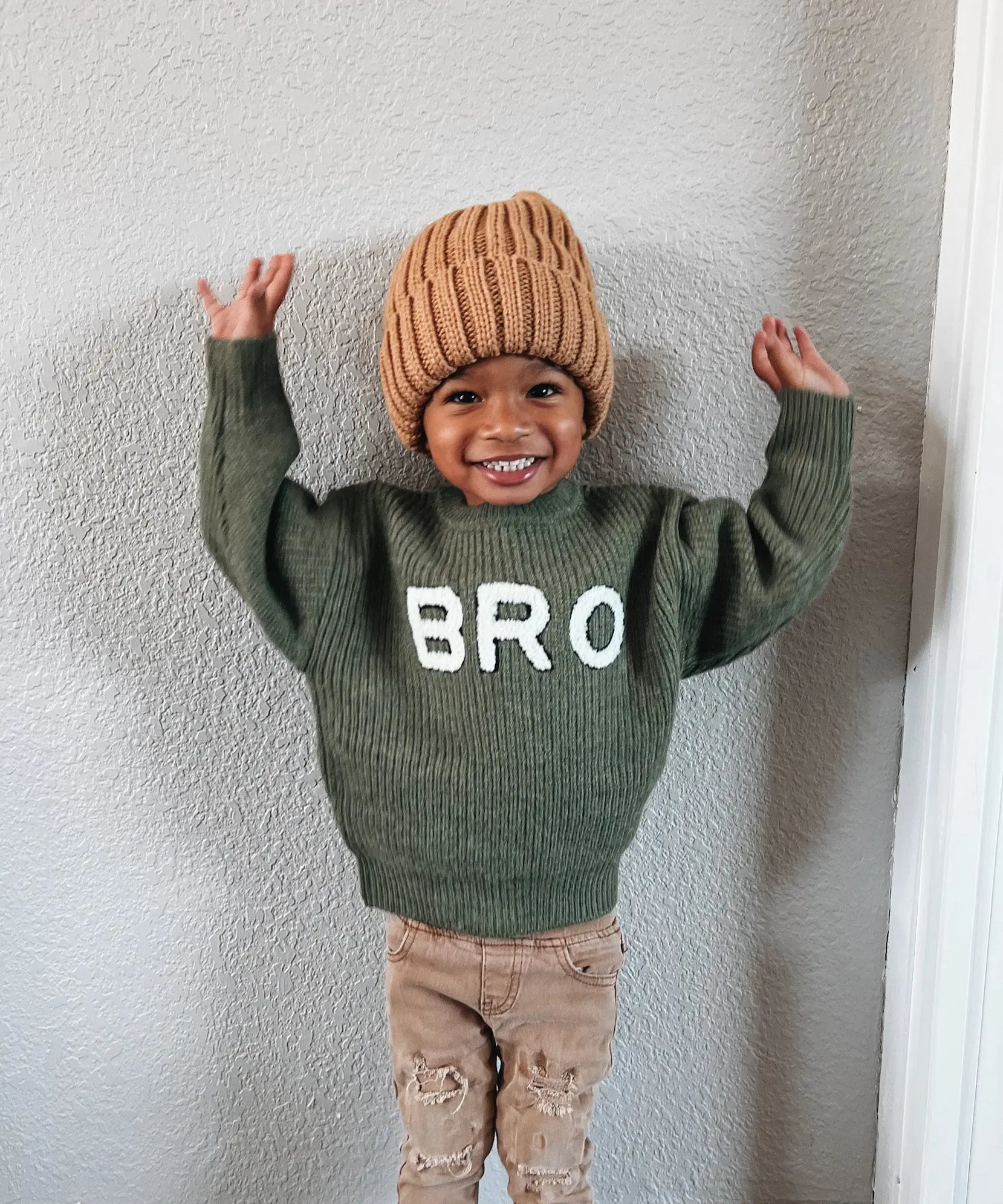 Olive Bro Sweater Speariment Love