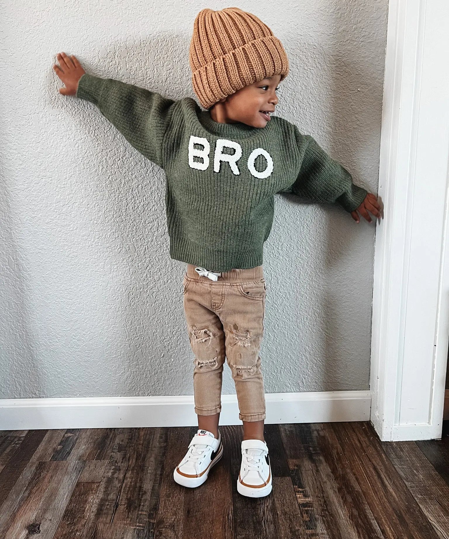 Olive Bro Sweater Speariment Love