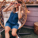 Breezy Denim Tie-Back Romper