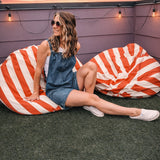 Breezy Denim Tie-Back Romper