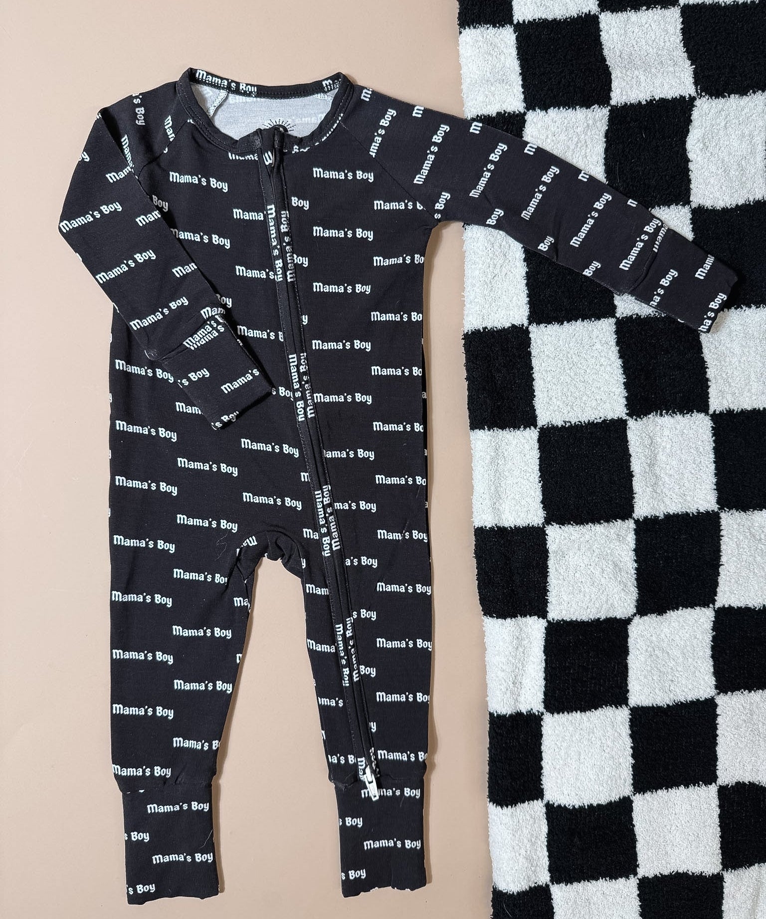 Mama's Boy Bamboo Romper Raising Brave