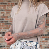 top Lace See-through Layering Top Raising Brave Boutique
