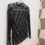 top Lace See-through Layering Top Raising Brave Boutique
