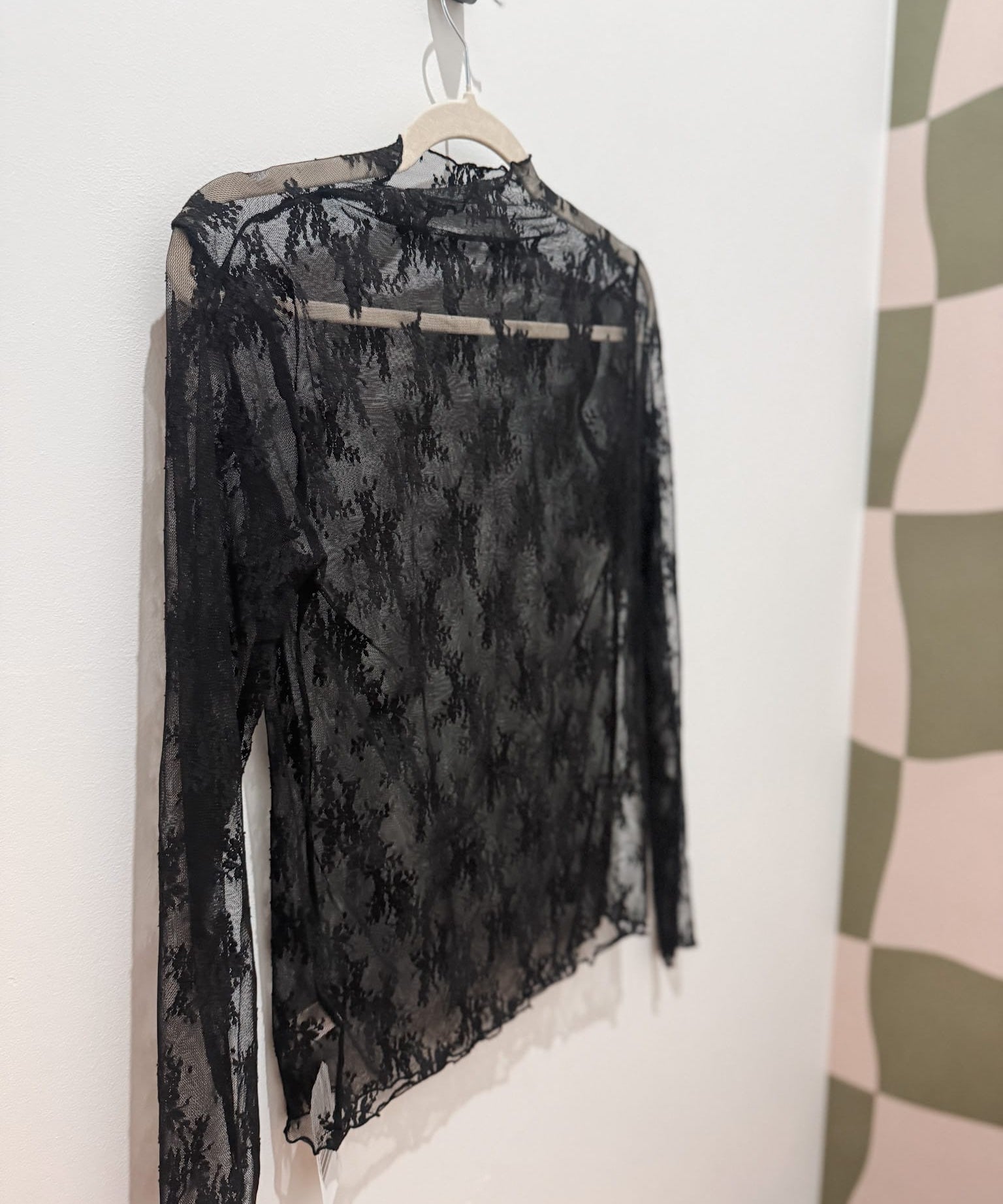 top Lace See-through Layering Top Raising Brave Boutique