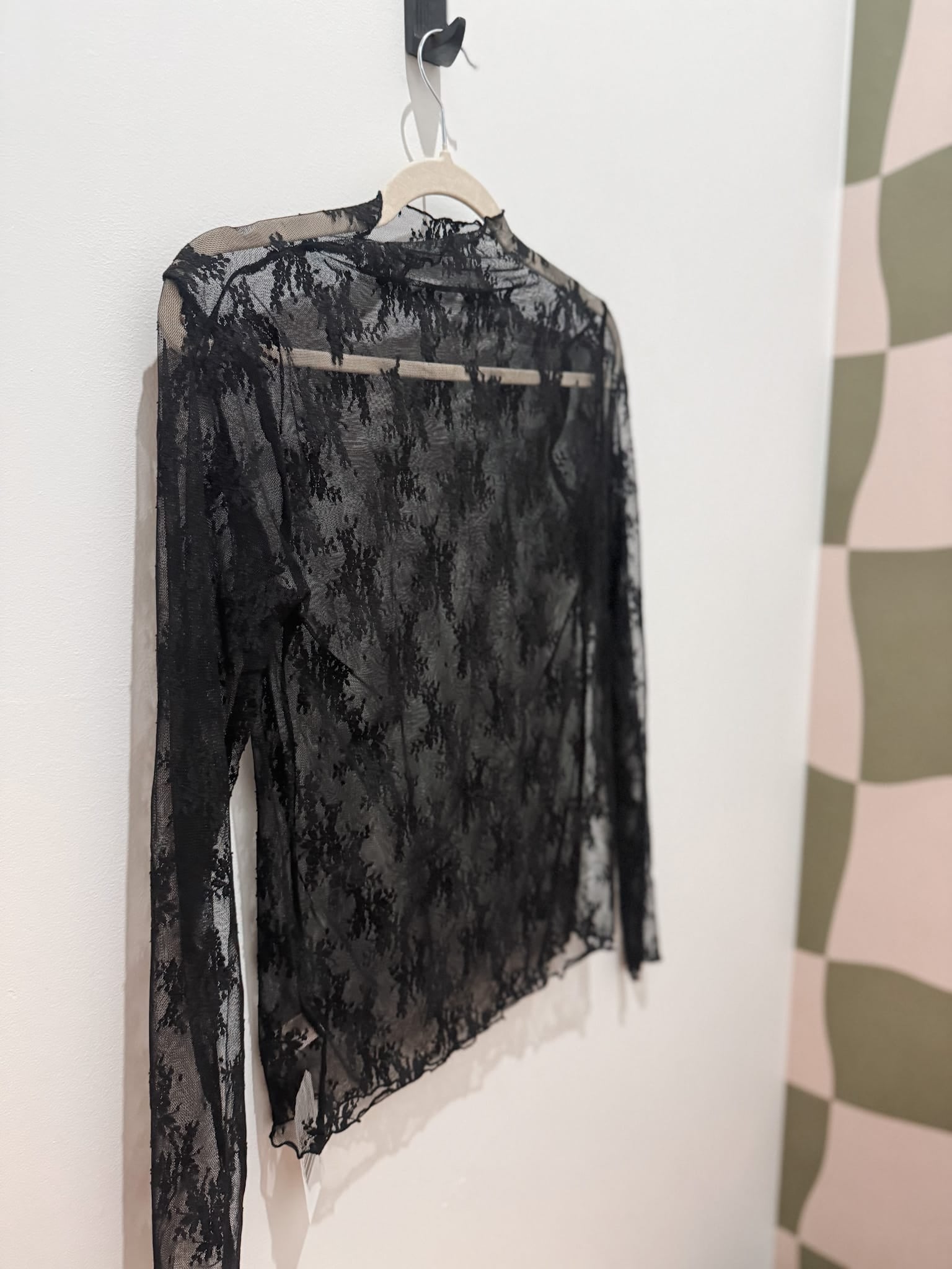 top Lace See-through Layering Top Raising Brave Boutique