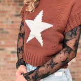 top Lace See-through Layering Top Raising Brave Boutique