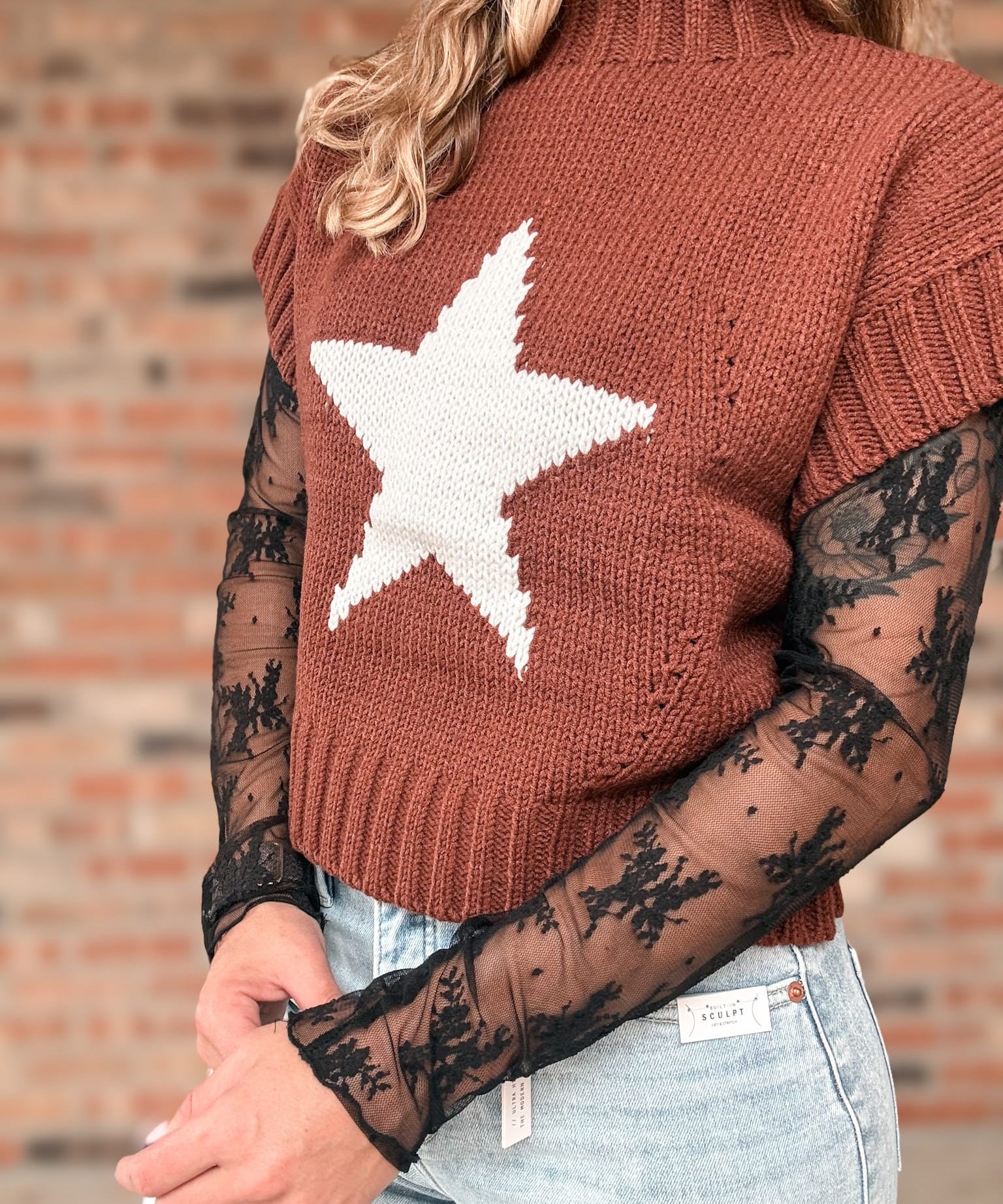 top Lace See-through Layering Top Raising Brave Boutique