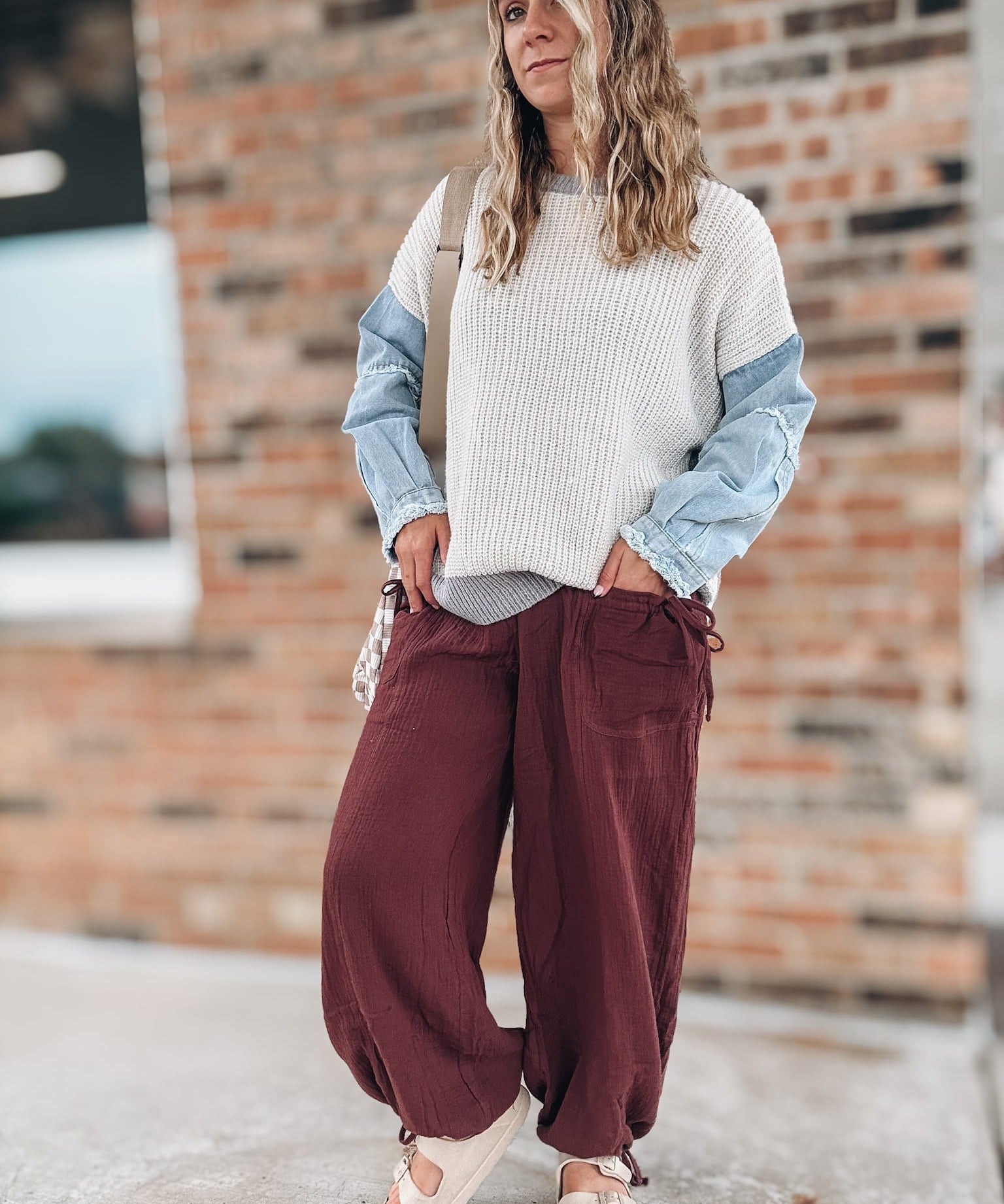 Pants Vintage Gauze Jogger Pants Raising Brave Boutique