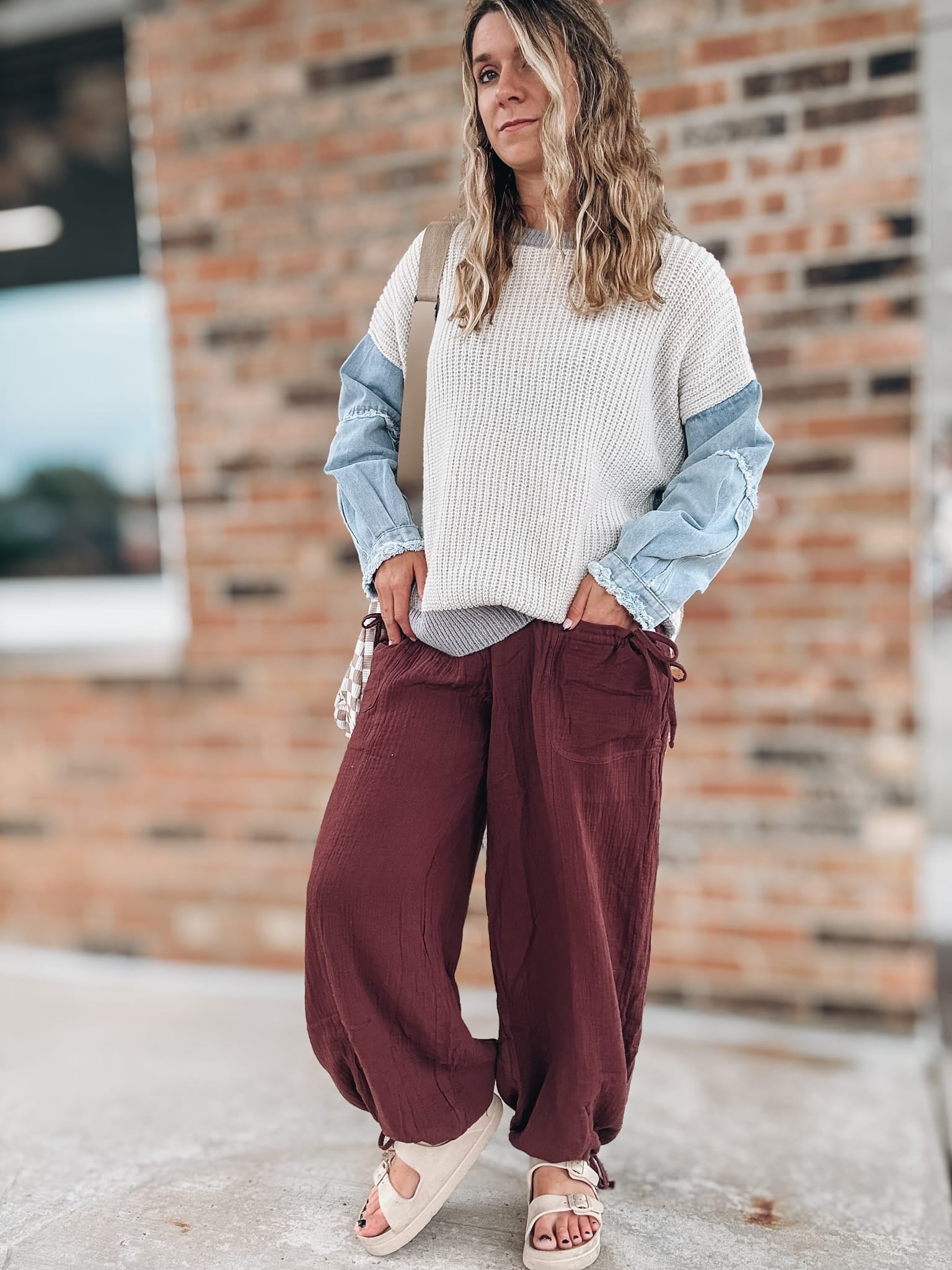 Pants Vintage Gauze Jogger Pants Raising Brave Boutique