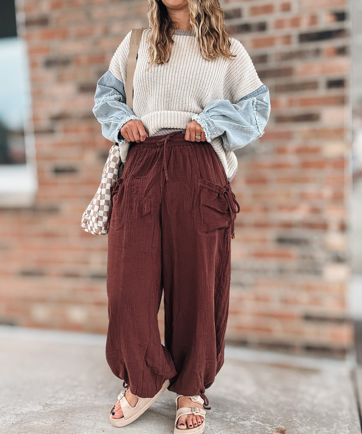 Pants Vintage Gauze Jogger Pants Raising Brave Boutique