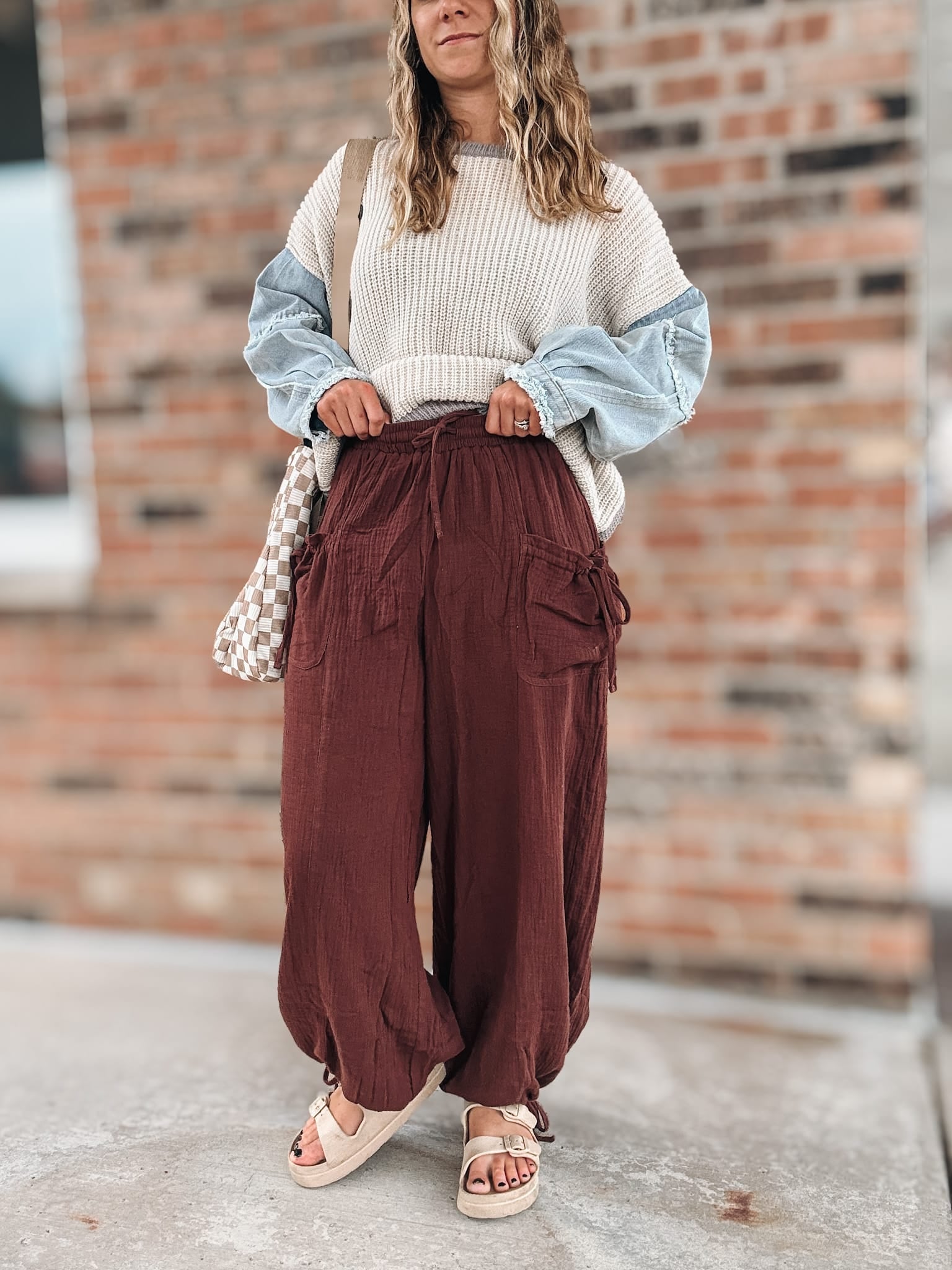 Pants Vintage Gauze Jogger Pants Raising Brave Boutique