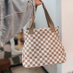 Purses Checkmate Carry All Corduroy Tote Bag Raising Brave Boutique