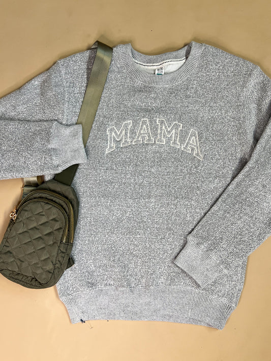 Embroidered Mama Crewneck