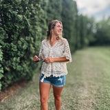 Cotton Lace Crochet Top