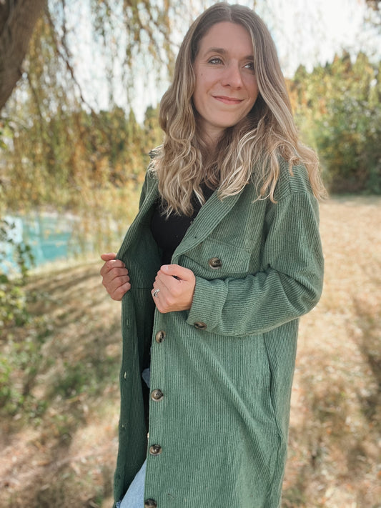 Cozy Oversized Olive Shacket