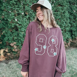 Embroidered Varsity Pullover