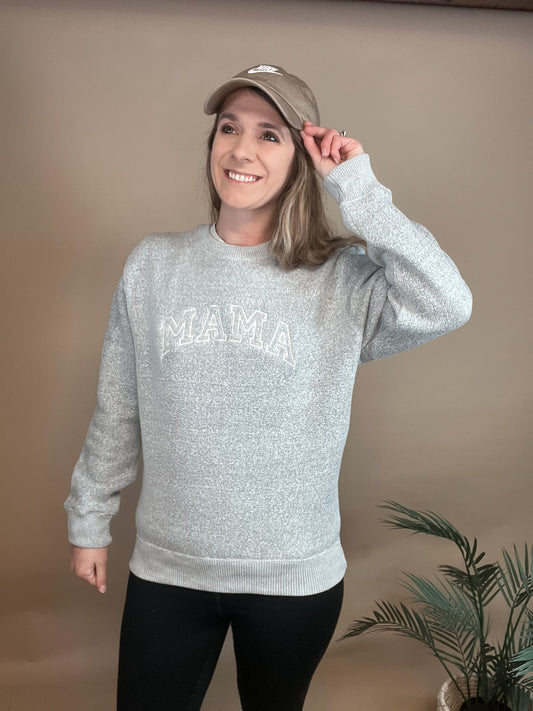 Embroidered Mama Crewneck