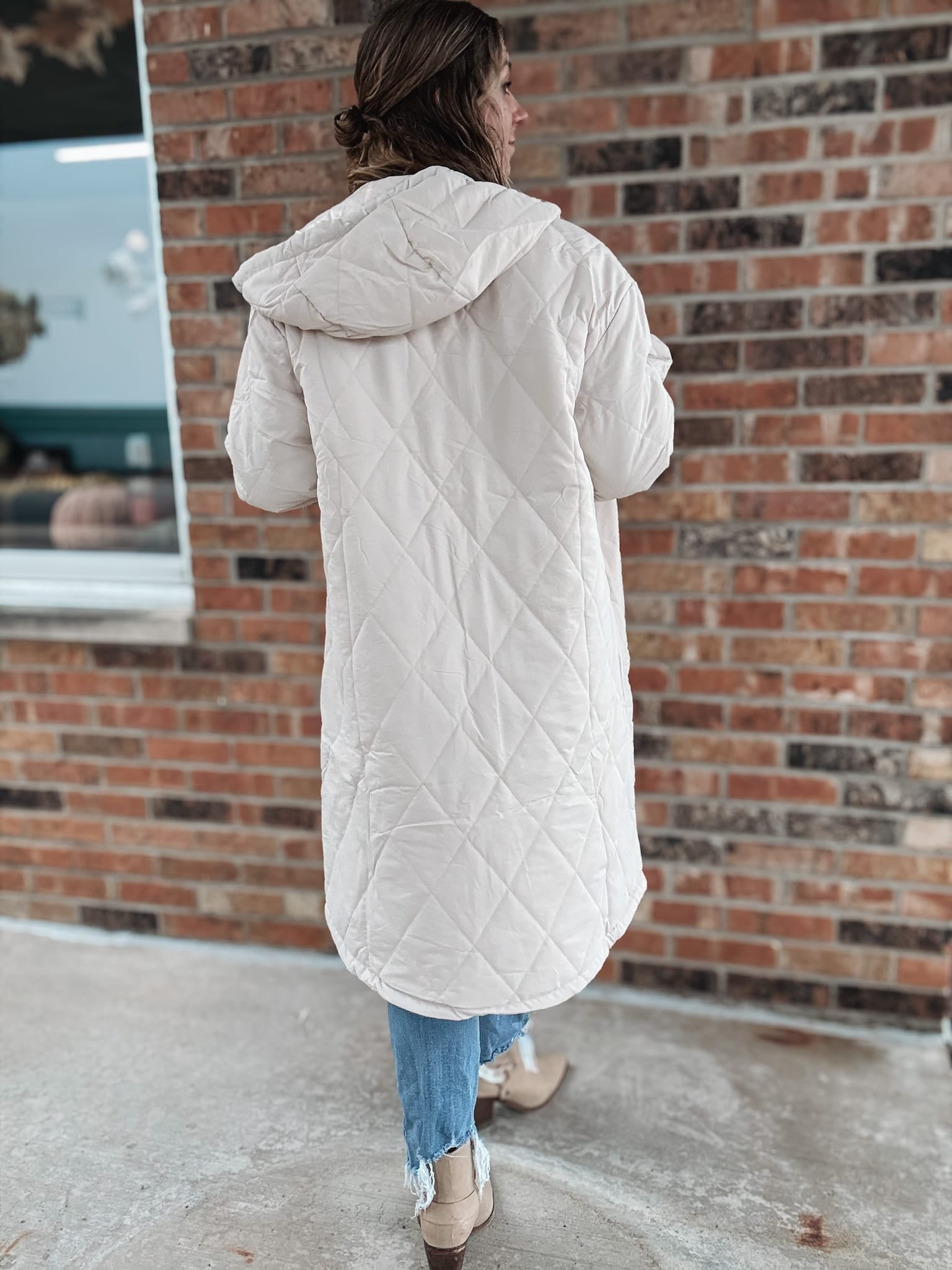 Jackets Luxe Longline Quilted Puffer Raising Brave Boutique