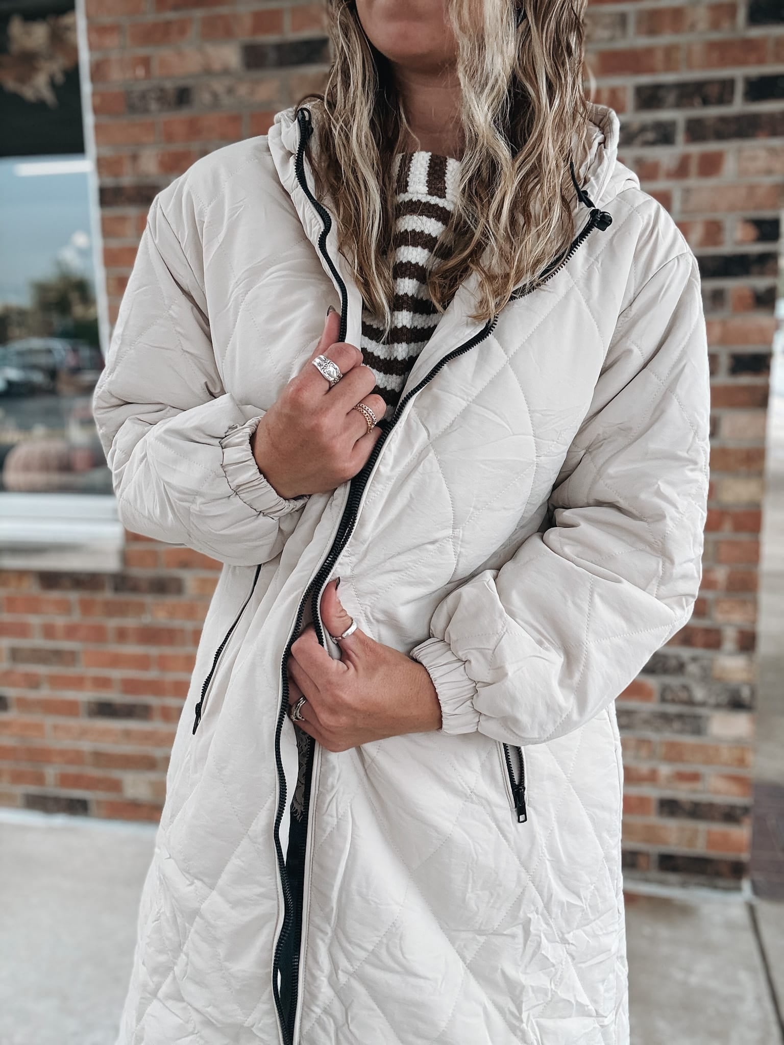 Jackets Luxe Longline Quilted Puffer Raising Brave Boutique