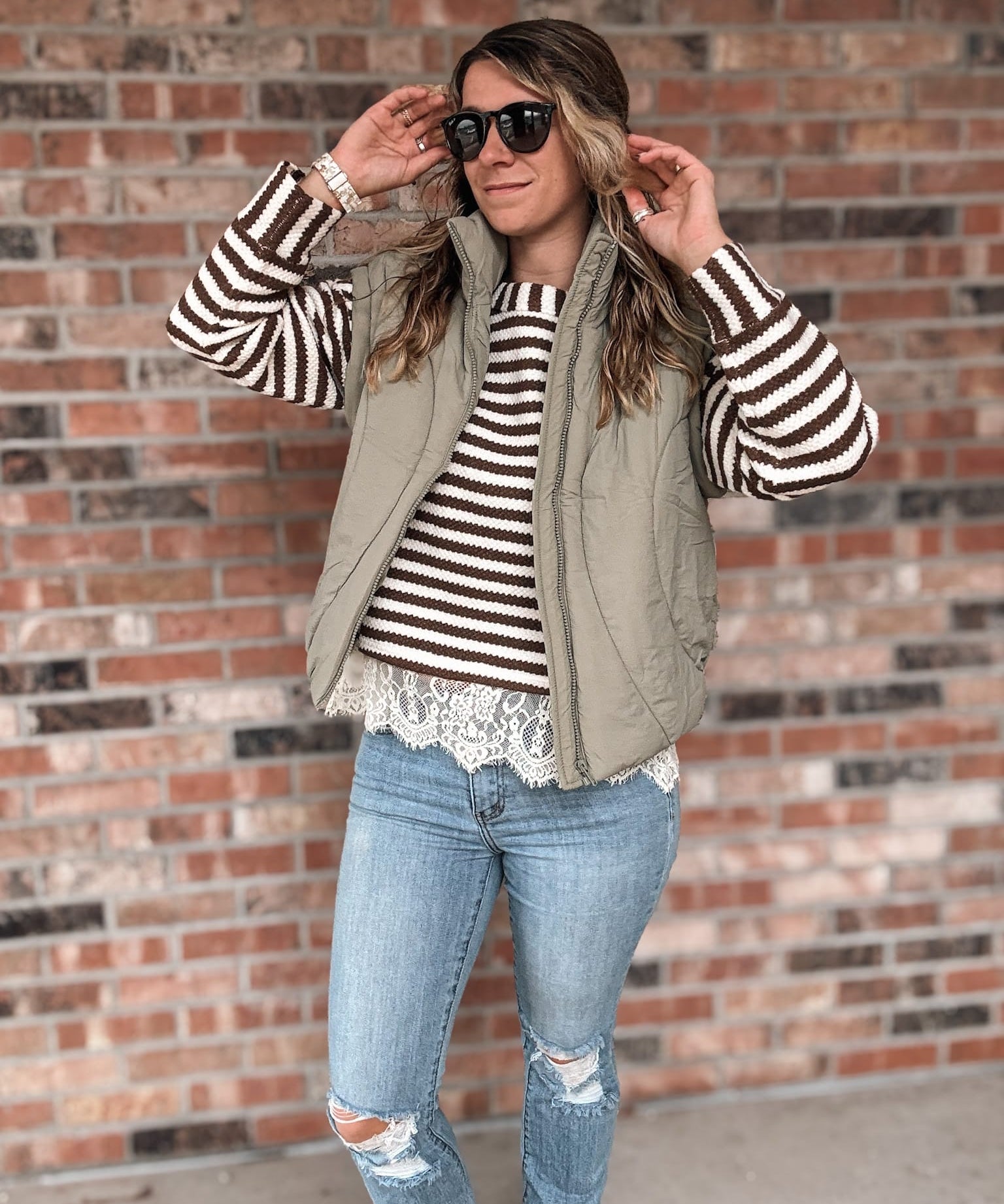Vest Sculpted Quilted Mock Neck Puffer Vest Raising Brave Boutique