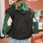 Vest Sculpted Quilted Mock Neck Puffer Vest Raising Brave Boutique