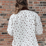 Jackets Vintage Floral Boxy Denim Jacket Raising Brave Boutique