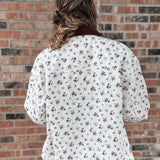 Jackets Vintage Floral Boxy Denim Jacket Raising Brave Boutique