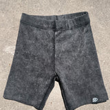 Urban Ribbed Acid Wash Biker Shorts