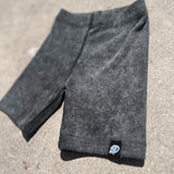 Urban Ribbed Acid Wash Biker Shorts