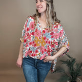 Blossom Breeze Oversized Floral Top