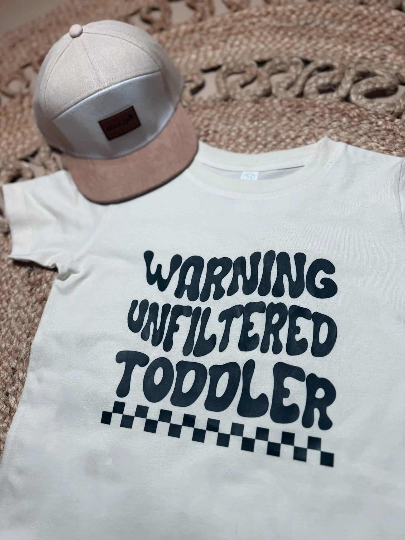 Warning Unfiltered Toddler Tee - Raising Brave