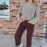 Sweaters Raw Edge Olive Sweater Raising Brave Boutique