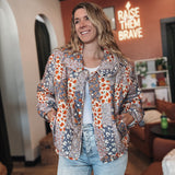 Jackets Patchwork Quilted Puffer Jacket Raising Brave Boutique