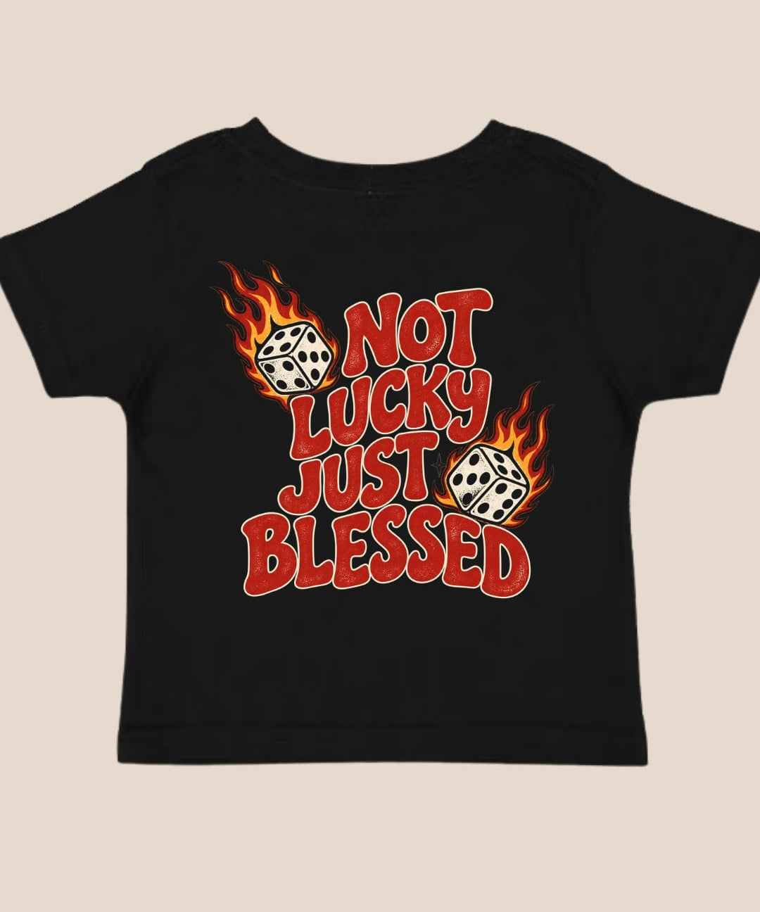 baby tees Not Lucky Just Blessed Tee Raising Brave Boutique