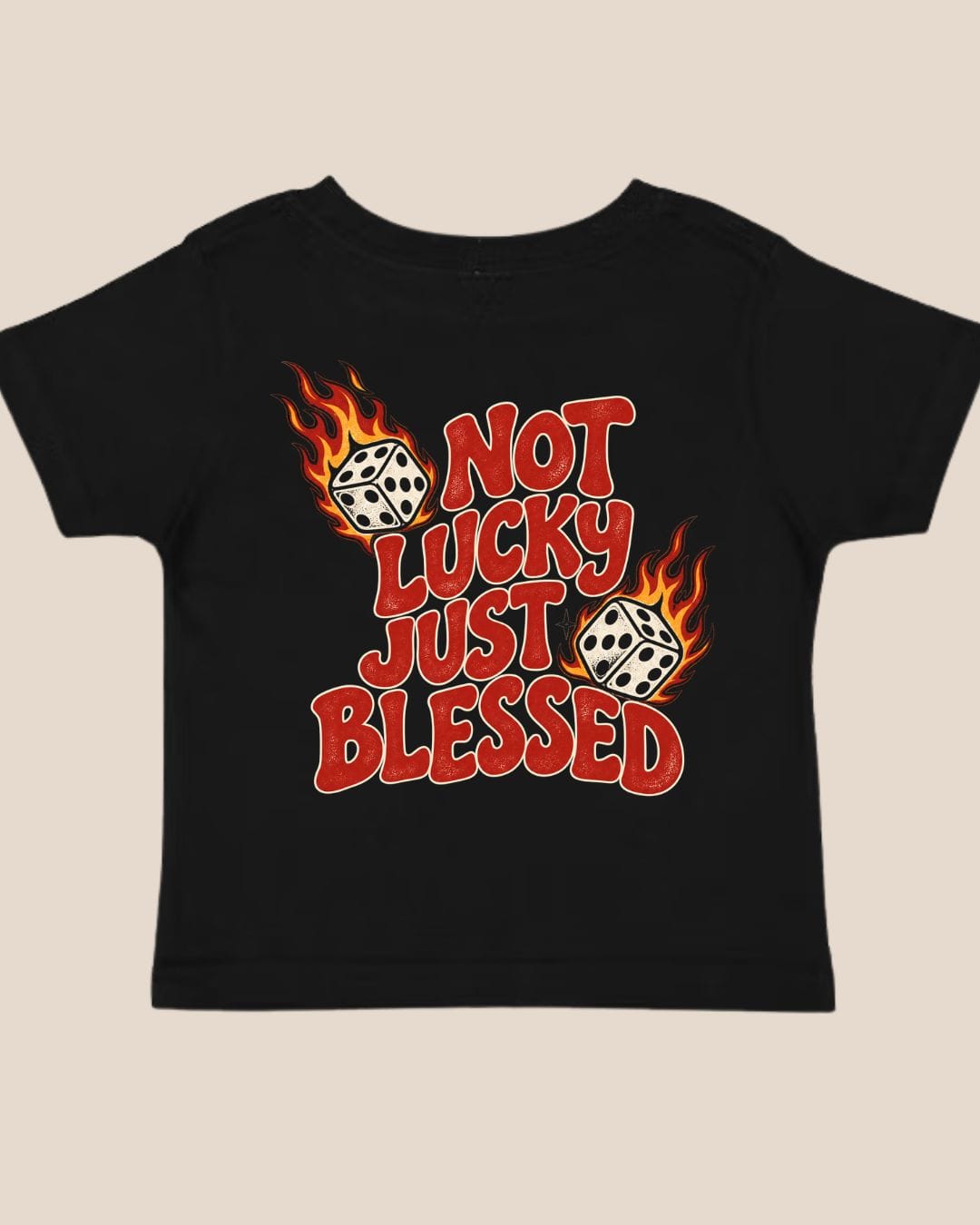 baby tees Not Lucky Just Blessed Tee Raising Brave Boutique