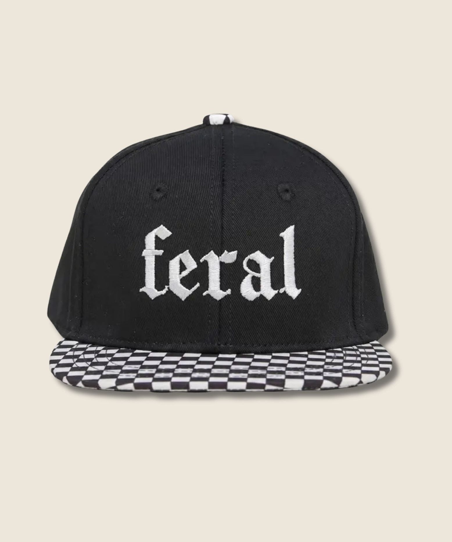 Snapback Feral Checkered Snapback Raising Brave Boutique