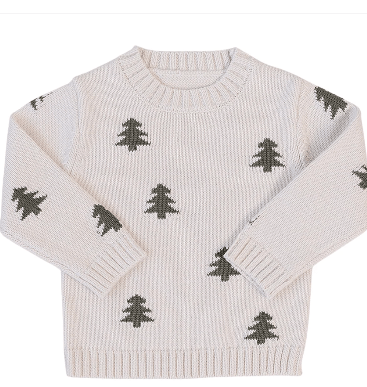 Sweaters Pine Tree Knit Sweater Raising Brave Boutique