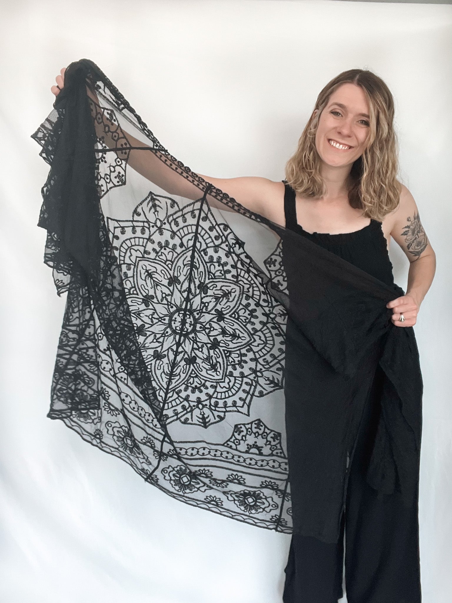 Bohemian Dream Mandala Mesh Kimono - Raising Brave