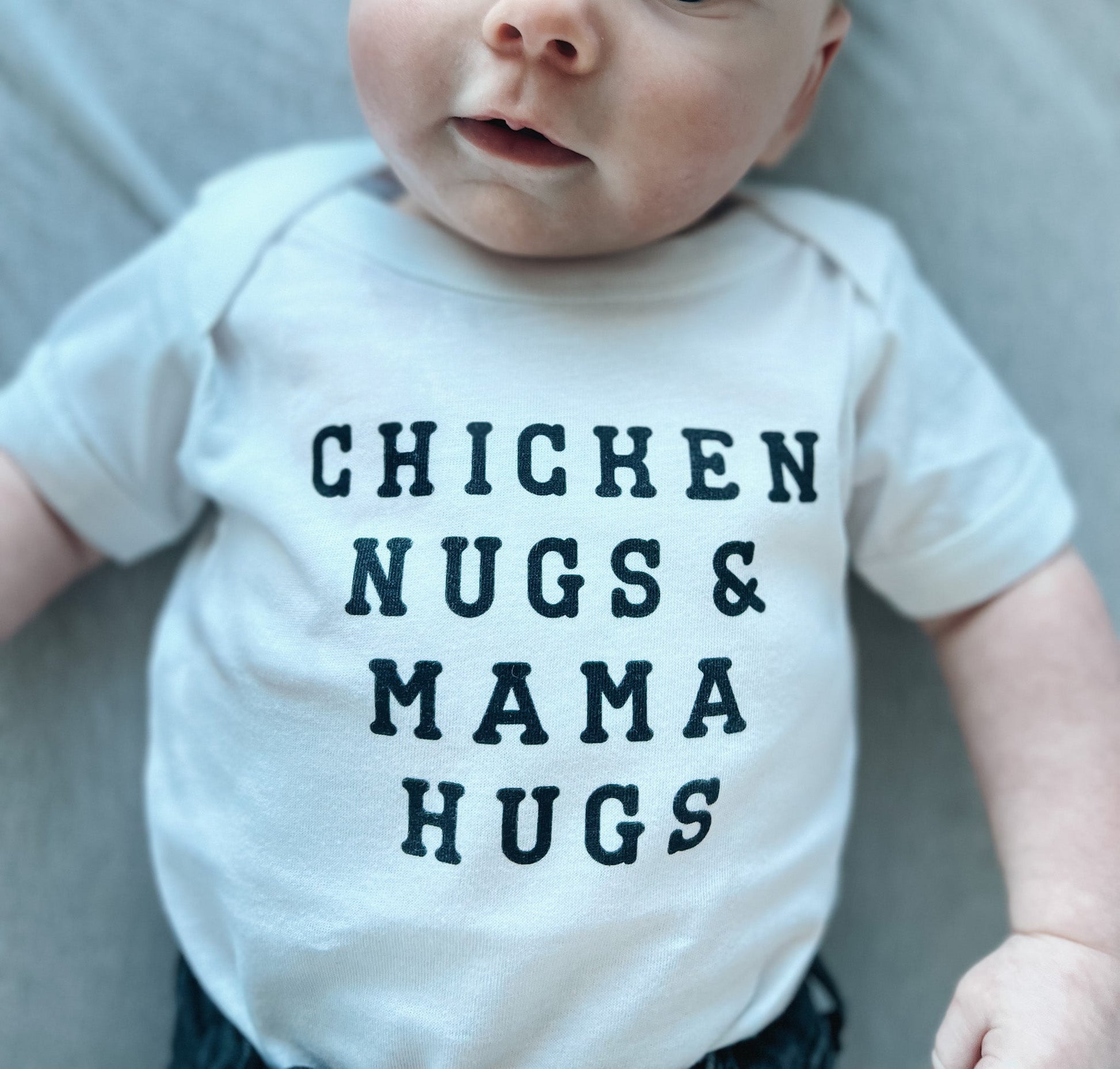Chicken Nugs Baby Tee - Raising Brave