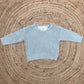 Chunky Knit Baby Sweater- Grey - Raising Brave