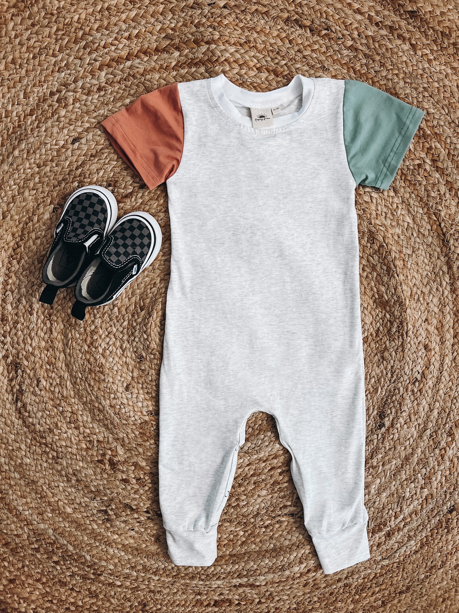 Colorblock Romper - Raising Brave