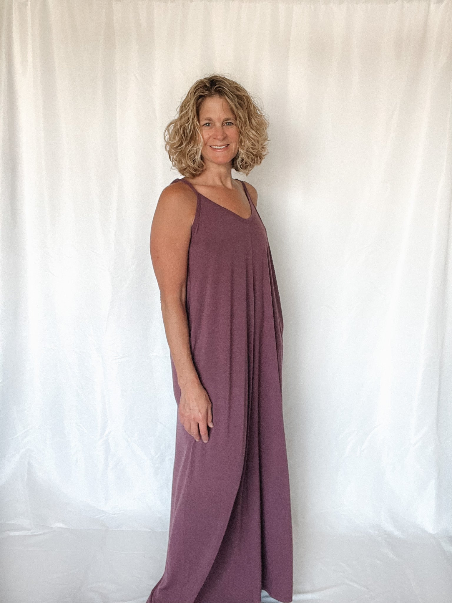 Hidden Pocket Purple Maxi Dress - Raising Brave