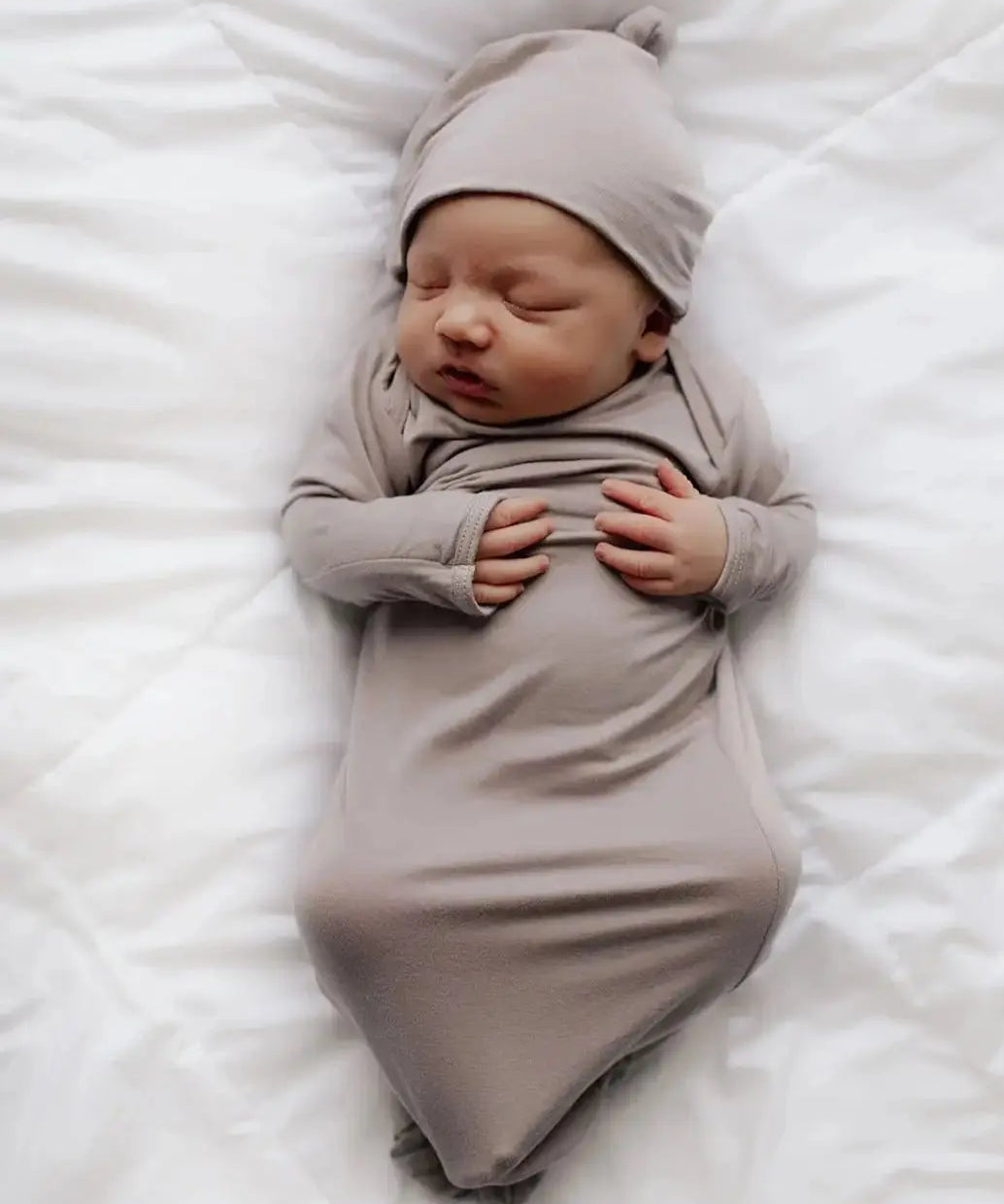 Knotted Gown Set in Harbor Mist - Raising Brave