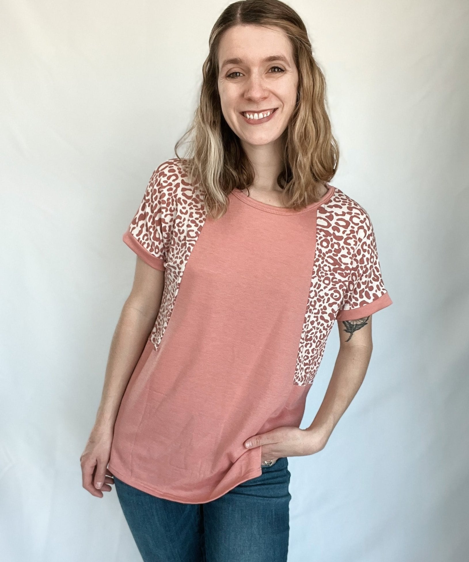 Miss Me Pink Leopard Top - Raising Brave