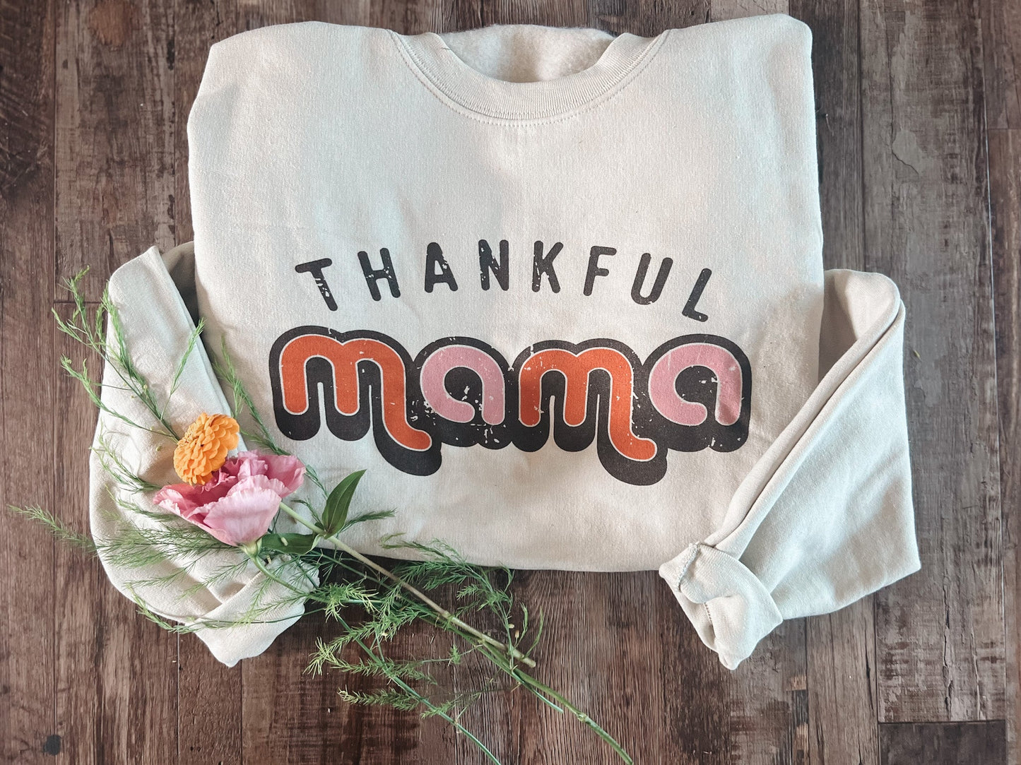 Thankful Mama Crewneck - Raising Brave