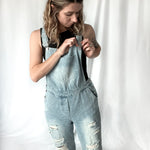 Urban Chic Distressed Overalls - Raising Brave