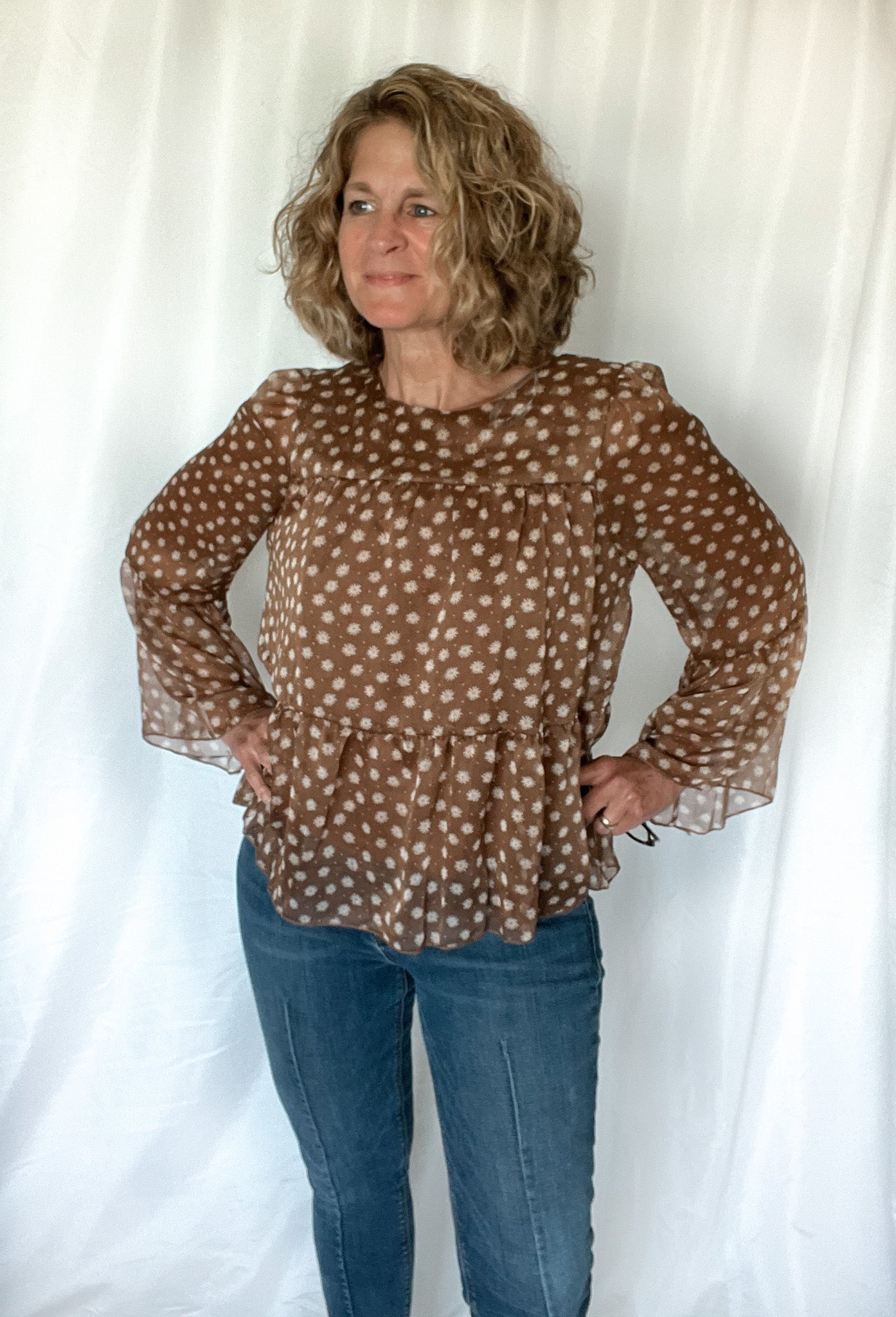 Whoopsie Daisy Chiffon Blouse - Raising Brave