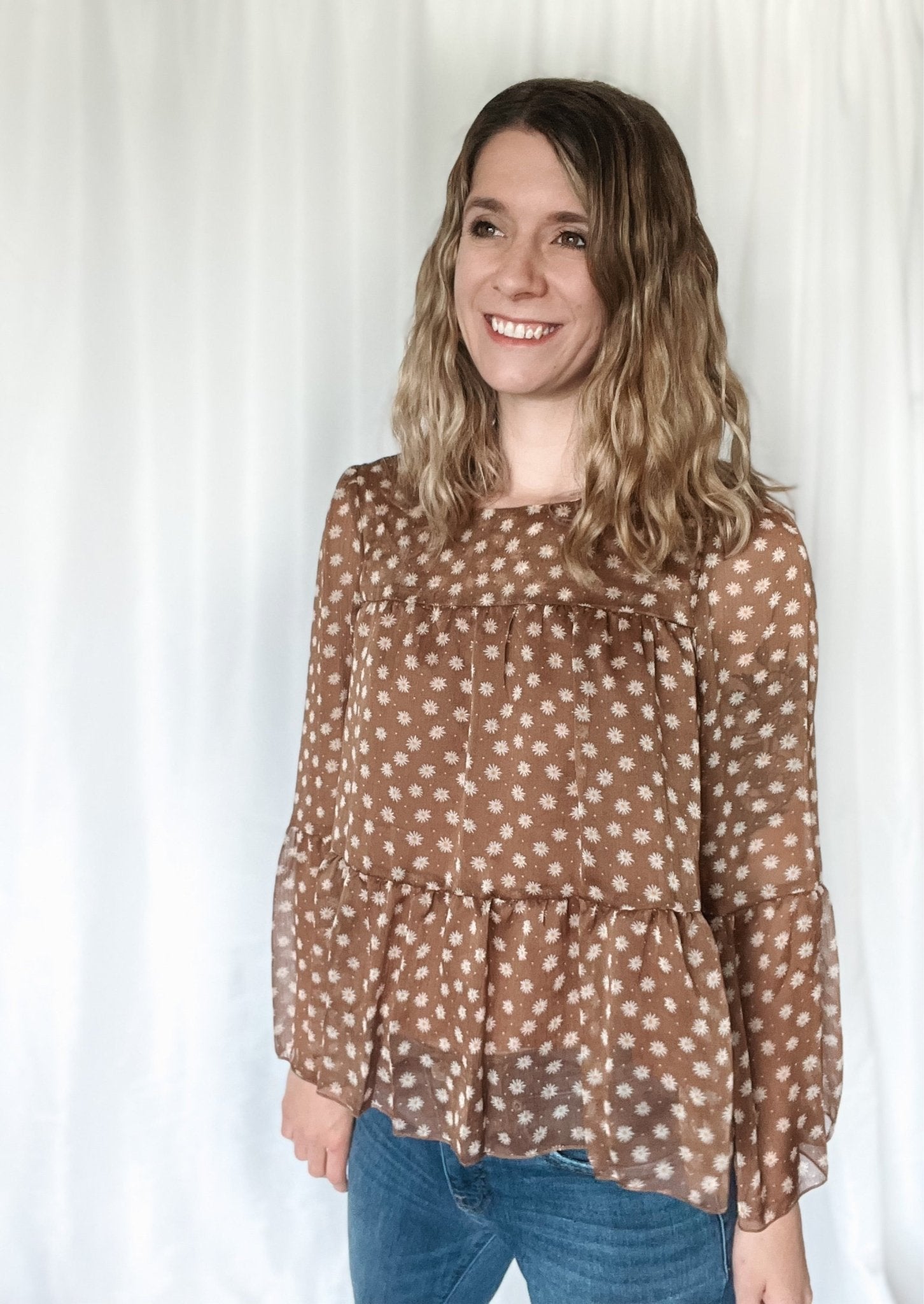 Whoopsie Daisy Chiffon Blouse - Raising Brave